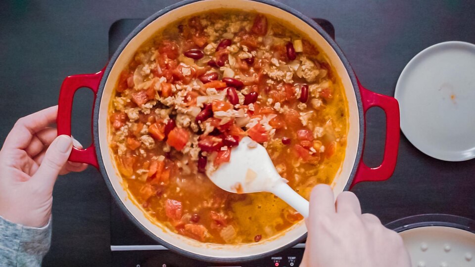 Easy & Flavorful Chili with Ground Beef or Turkey