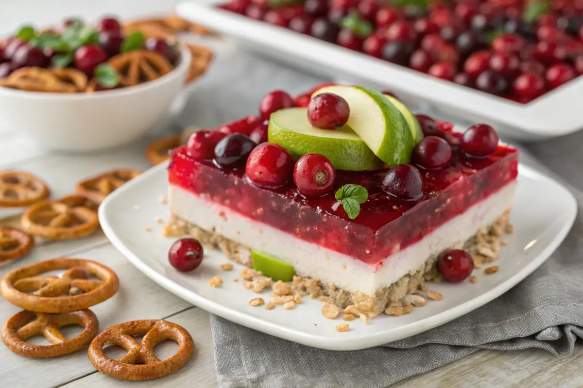 Cranberry Pretzel Salad