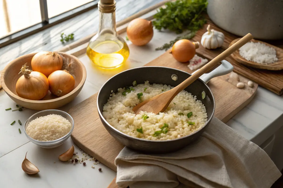 the cooking process of this iconic rice dish.